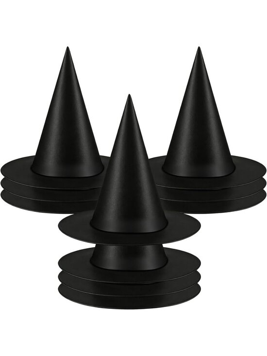 Other - Halloween Witch Hats Decorations 10 PCS Hanging Floating Black Wizard Party Hat